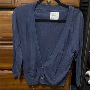 American Eagle Outfitters Deep Blue Cardigan